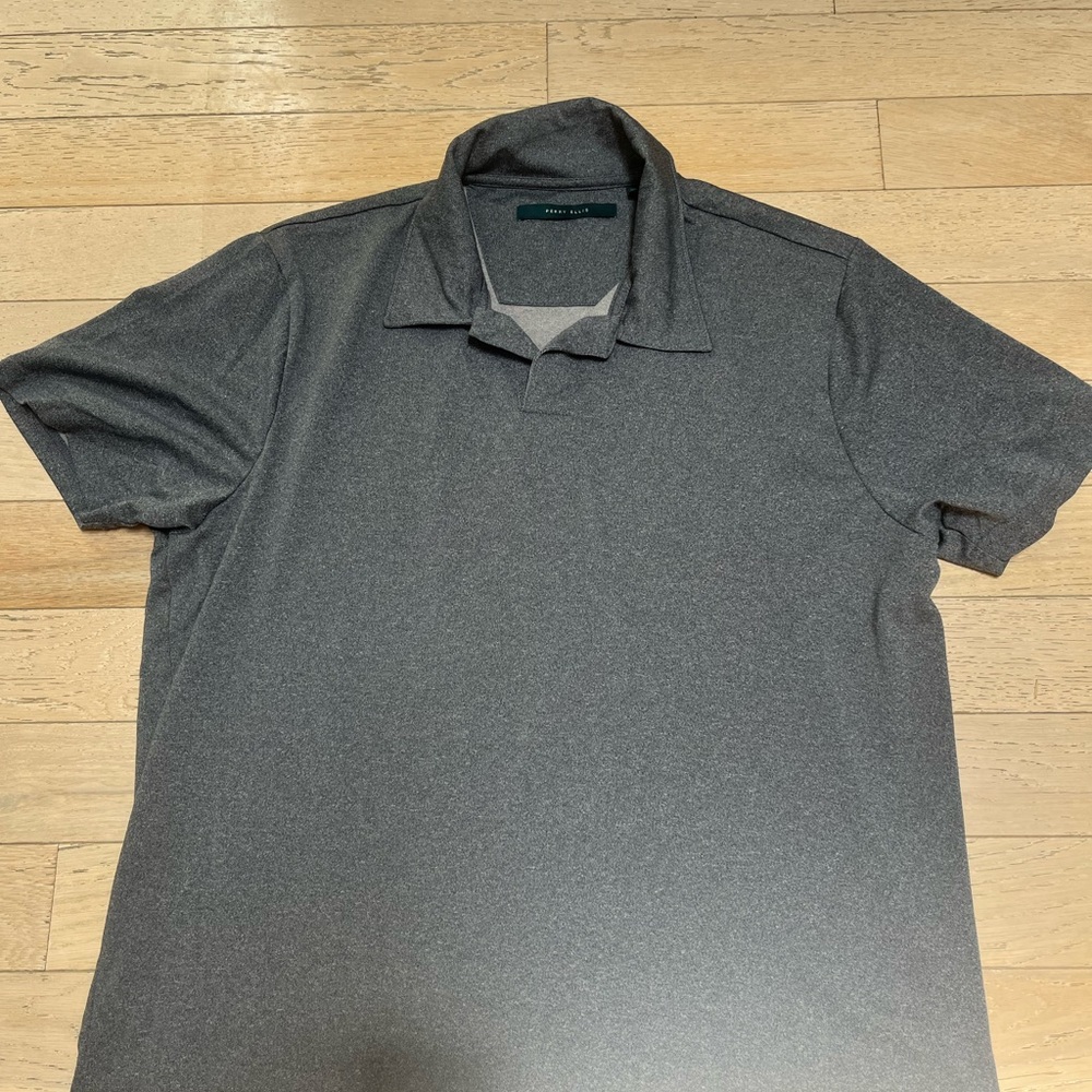 Perry Ellis grey sport Polo Shirt